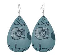 Boucles d'oreilles Crazy Save Manatee pour femme, boucles d'oreilles pendantes festives, bijoux élégants pour célébrations, One Size, Cuir