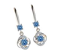 - Boucles d'oreilles créatives cloutées à quatre longs tempéraments, boucles d'oreilles gains pour filles, One Size, Métal, Pas de pierre précieuse