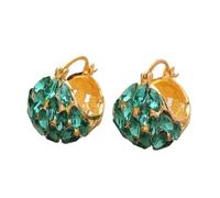 Boucles d'oreilles créoles à double cercle pour femme - Accessoires de mariage élégants - Bijoux tendance pour un usage quotidien - Boucles d'oreilles légères, taille unique, Comme décrit, Comme