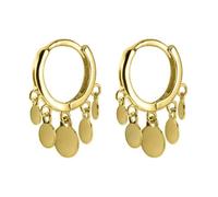 Boucles D'oreilles Créoles À Pampilles Rondes En Argent Sterling 925 Pour Femmes Et Filles, Bijoux De Fête À Porter Au Quotidien