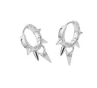 Boucles d'oreilles créoles à rivets simples et à la mode - Accessoires de mode pour un usage quotidien et des réunions sociales, taille unique, Comme décrit, Comme décrit.