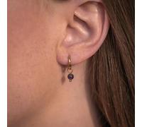 Boucles d'oreilles créoles améthyste