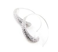 Boucles d'oreilles Créoles Argent 'Déesse' pavées de zirconias - LES TRESORS DE LILY