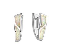 Boucles d'oreilles créoles boucle d'oreille en argent sterling 925 rhodié bri...