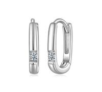 Boucles D'oreilles Créoles Carrées En Moissanite, Minimalistes, En Forme De U, Couleur D, Vvs1, Originales, Pour Femmes, Cadeau Quotidien
