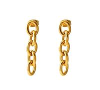 Boucles d'oreilles créoles Chunky pour hommes femmes, cubain Liens Design"," 18K plaqué or 316L en acier inoxydable, léger et confortable boucles d'oreilles, Come boîte cadeau