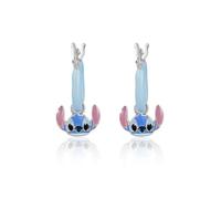 Boucles d'oreilles créoles Disney Stitch pour femme en argent sterling