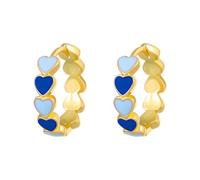 Boucles d'oreilles créoles élégantes en forme de cœur en cuivre pour un usage quotidien et les fêtes, taille unique, Comme décrit, Comme décrit.