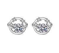 Boucles d'oreilles créoles en argent 925 avec pendentif incrusté d'opale noire pour femme, taille unique, Polyester, Pas de gemme