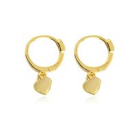 Boucles D'oreilles Créoles En Argent Sterling 925 Authentiques Et Romantiques, Breloques En Forme De Cœur, Pour Femmes, Bijoux Fins Pour Fêtes De Mariage