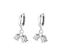 Boucles D'Oreilles Créoles En Argent Sterling 925 avec Fleurs De Muguet, Breloques En Argent Sterling, Bijoux À Offrir pour Femme, Fille, Mère, Épouse