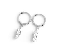 Boucles D'oreilles Créoles En Argent Sterling 925 Avec Pendentif En Forme De Cœur Et De Croix, Idéal Pour Une Fille