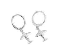 Boucles D'oreilles Créoles En Argent Sterling 925 Avec Pendentif En Forme De Cœur Et De Croix, Idéal Pour Une Fille