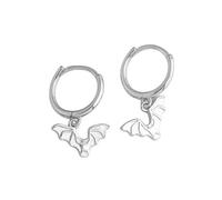 Boucles D'oreilles Créoles En Argent Sterling 925 Avec Pendentif En Forme De Cœur Et De Croix, Idéal Pour Une Fille