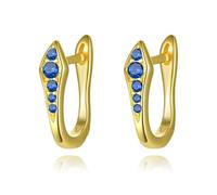 Boucles D'oreilles Créoles En Argent Sterling 925 Avec Zircons Colorés Pour Femmes, Bijoux Fins S925 Pour Fête De Mariage