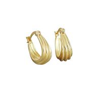 Boucles D'oreilles Créoles En Argent Sterling 925 Pour Femmes, Bijoux De Piercing Simples Et Larges En Spirale Française, Style Punk Gothique Européen