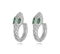 Boucles D'oreilles Créoles En Argent Sterling 925 Pour Femmes, Motif Serpent, Bijoux Fins S925 Pour Fête De Mariage