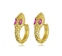 Boucles D'oreilles Créoles En Argent Sterling 925 Pour Femmes, Motif Serpent, Bijoux Fins S925 Pour Fête De Mariage