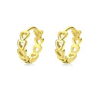 Boucles D'oreilles Créoles En Argent Sterling 925, Romantiques Et Tendance, En Forme De Cœur Creux, Pour Femmes, Bijoux Fins, Pour Fête De Mariage, Cadeau