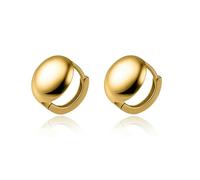 Boucles D'oreilles Créoles En Argent Sterling 925, Simples Et Lisses, Avec Breloques Rondes, Pour Femmes, Bijoux De Mariage