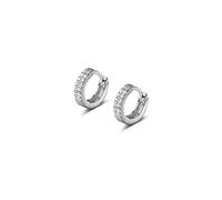 Boucles D'oreilles Créoles En Argent Sterling 925, Style Gothique, Géométriques Et Brillantes, En Zircone Cubique, Pour Femmes, Bijoux Fins Pour Fêtes De Mariage