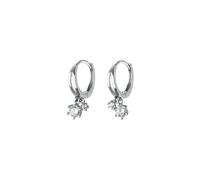 Boucles D'oreilles Créoles En Argent Sterling 925, Style Gothique, Géométriques Et Brillantes, En Zircone Cubique, Pour Femmes, Bijoux Fins Pour Fêtes De Mariage