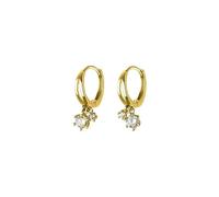 Boucles D'oreilles Créoles En Argent Sterling 925, Style Gothique, Géométriques Et Brillantes, En Zircone Cubique, Pour Femmes, Bijoux Fins Pour Fêtes De Mariage