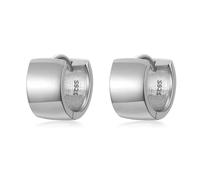 Boucles D'oreilles Créoles En Argent Sterling 925, Style Punk Rock Minimaliste, Lisses Et Élégantes, Pour Femmes, Bijoux De Fête De Mariage