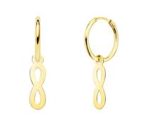 Boucles d'oreilles créoles en or jaune 18 carats - L'Atelier d'Azur - Charms infini pendants