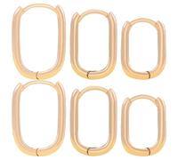 Boucles d'oreilles créoles en or pour femme, boucles d'oreilles tendance, grosses boucles d'oreilles en or, boucles d'oreilles délicates pour femmes, adolescentes, femmes, taille unique, Métal, Pas de