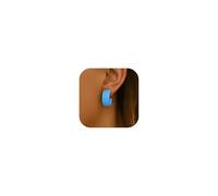 Boucles d'oreilles créoles épaisses pour femme - Accessoires des années 80 et 90 - Boucles d'oreilles créoles larges - Tenue des années 80 - Bijoux de fête néon vintage, Métal, Pas de gemme