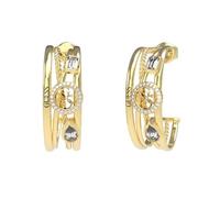 Boucles d'oreilles créoles femme Guess 4G light en acier -