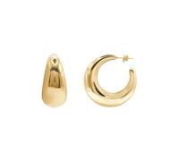 Boucles d'oreilles créoles Heideman Naima pour femme en acier inoxydable avec fermoir enfichable, 21 mm, Acier inoxydable, Pas de pierre précieuse