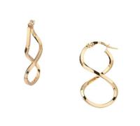 Boucles d'Oreilles Créoles Infini - L'ATELIER D'AZUR - Or Jaune - Femme