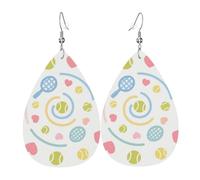Boucles d'oreilles créoles légères en cuir abstrait requin pour femme - En forme de larme, One Size, Simili cuir, Pas de pierre précieuse