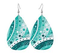 Boucles d'oreilles créoles légères en cuir avec deux éléphants pour femme, One Size, Simili cuir, Pas de pierre précieuse