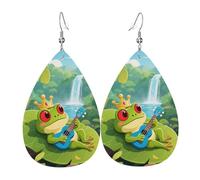 Boucles d'oreilles créoles légères en forme de cochon en cuir pour femme, One Size, Simili cuir, Pas de pierre précieuse