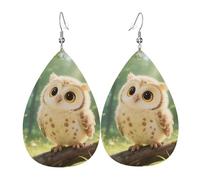 Boucles d'oreilles créoles légères en forme de cochon en cuir pour femme, One Size, Simili cuir, Pas de pierre précieuse