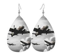 Boucles d'oreilles créoles légères en forme de larme avec drapeau palestinien en forme d'arbre pour femme, One Size, Simili cuir, Pas de pierre précieuse