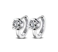 Boucles d'oreilles créoles MGJ™ pour femme avec cristaux Swarovski | Bijou hypoallergénique pour elle | Présenté dans un coffret et un sac cadeau blancs haut de gamme