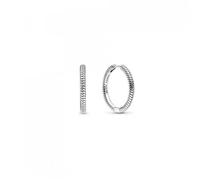Boucles d'oreilles créoles - PANDORA - Mod. 299532C00 - Argent 925 - Gris - Femme