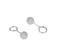 Boucles d'oreilles créoles pendantes en oxyde de zirconium pour femme, clous d'oreilles en argent sterling S999, lavables et sans sommeil, bouchons d'oreilles anti-blocage, clous d'oreilles