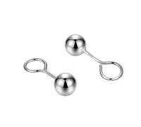 Boucles d'oreilles créoles pendantes en oxyde de zirconium pour femme, clous d'oreilles en argent sterling S999, lavables et sans sommeil, bouchons d'oreilles anti-blocage, clous d'oreilles
