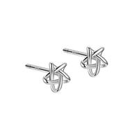 Boucles d'oreilles créoles pendantes en oxyde de zirconium pour femme, clous d'oreilles en argent sterling S999, lavables et sans sommeil, bouchons d'oreilles anti-blocage, clous d'oreilles