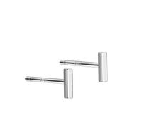 Boucles d'oreilles créoles pendantes en oxyde de zirconium pour femme, clous d'oreilles en argent sterling S999, lavables et sans sommeil, bouchons d'oreilles anti-blocage, clous d'oreilles
