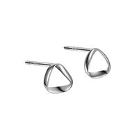 Boucles d'oreilles créoles pendantes en oxyde de zirconium pour femme, clous d'oreilles en argent sterling S999, lavables et sans sommeil, bouchons d'oreilles anti-blocage, clous d'oreilles