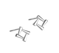 Boucles d'oreilles créoles pendantes en oxyde de zirconium pour femme, clous d'oreilles en argent sterling S999, lavables et sans sommeil, bouchons d'oreilles anti-blocage, clous d'oreilles