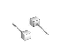 Boucles d'oreilles créoles pendantes en oxyde de zirconium pour femme, clous d'oreilles en argent sterling S999, lavables et sans sommeil, bouchons d'oreilles anti-blocage, clous d'oreilles
