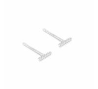 Boucles d'oreilles créoles pendantes en zircone, boucles d'oreilles à tige en argent sterling 999, galvanoplastie épaisse, les bouchons d'oreilles n'ont pas besoin d'être retirés