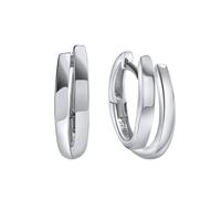 Boucles d'oreilles créoles pliantes boucles d'oreilles en argent massif 925...